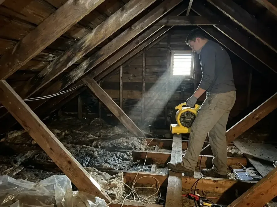 attic-water-damage-drying-proc-007 — frequently asked questions, Emergency Water Extraction & 24/7 Flood Response in Sherman…